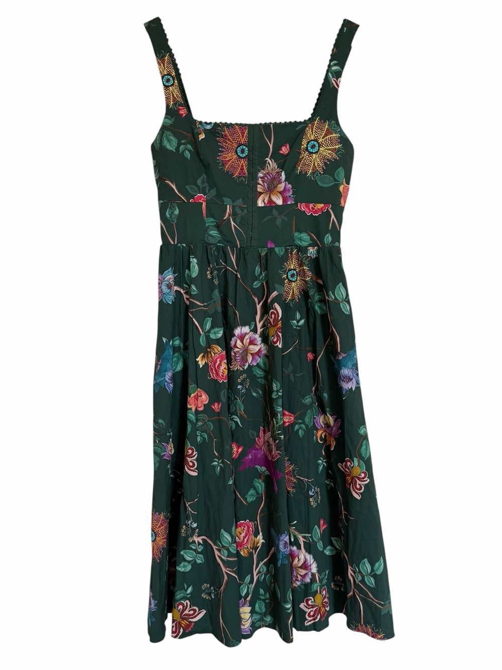 Avec Les Files Floral Smocked Corset Dress Size 10 NWT Autumn Wedding